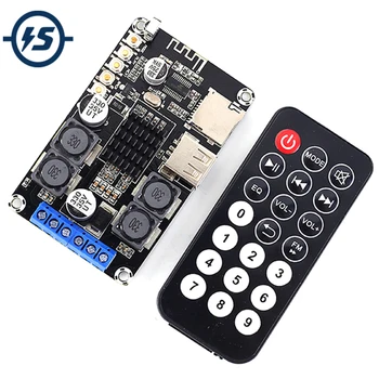 

Stereo Bluetooth Power Digital Amplifier Board 50W+50W 12V 24V Bluetooth Receiver Module Support TF Card U-Disk