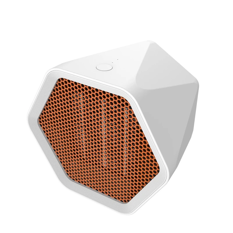

600W Electric Heater Desktop Irregular Fan Heater Household Winter Warmer Angle Adjustment for Home/Office