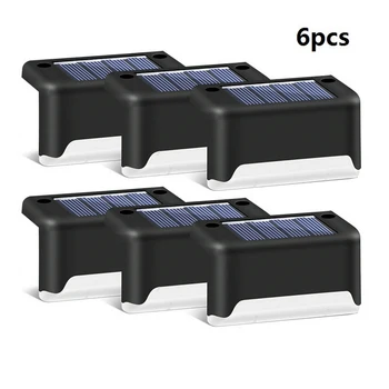 

6pcs Landscape Solar LED Stair Light Waterproof Outdoor Light Used for Garden Fence Railing Road Lighting Terrace Stair Bulb