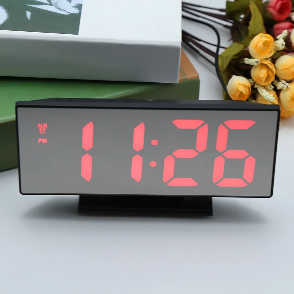 Хит продаж 2020 цифровой будильник светодиодный Многофункциональный часы с дисплеем Ночная светодиодная подсветка Настольный Будильник