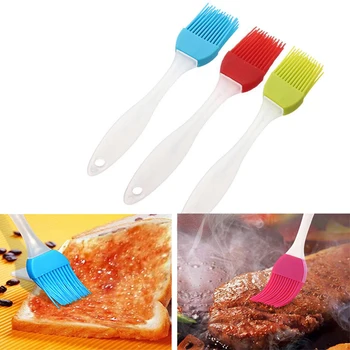 

1Pcs Silicone BBQ Basting Brush Heat Resisting Grill Oil Bottle Brushes Pastry Cream For Bread Baking BBQ Utensil Tools