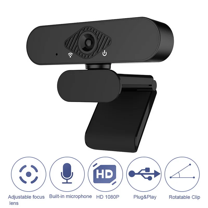 Веб-камера для ПК 1080P Full HD USB камера автофокус 5-слойная стеклянная линза с