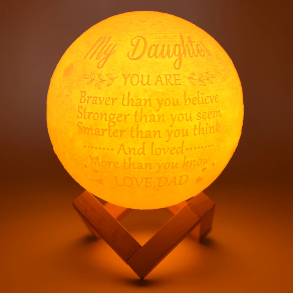  Moon Lamp Night Light lamp for daughter Kids LED Light USB Charging Touch Control 2 Colors for Chri - 4000154586498