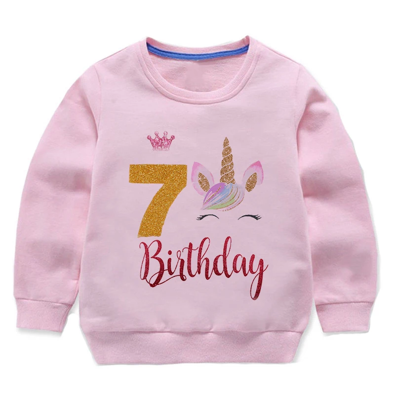 Birthday Unicorn Sweatshirts