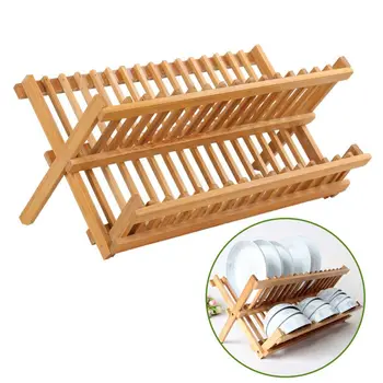 

Wood Bamboo Cremators Drainboard Multipurpose Drainboard Cooks Pot Lid Lid Lid Lid Plate Drain on Rack Dish