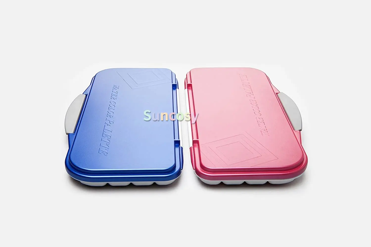 Mijello Airtight Watercolor 18-Well Blue Pink Palette, Small size Airtight By Brand Mijello,MWP-3018