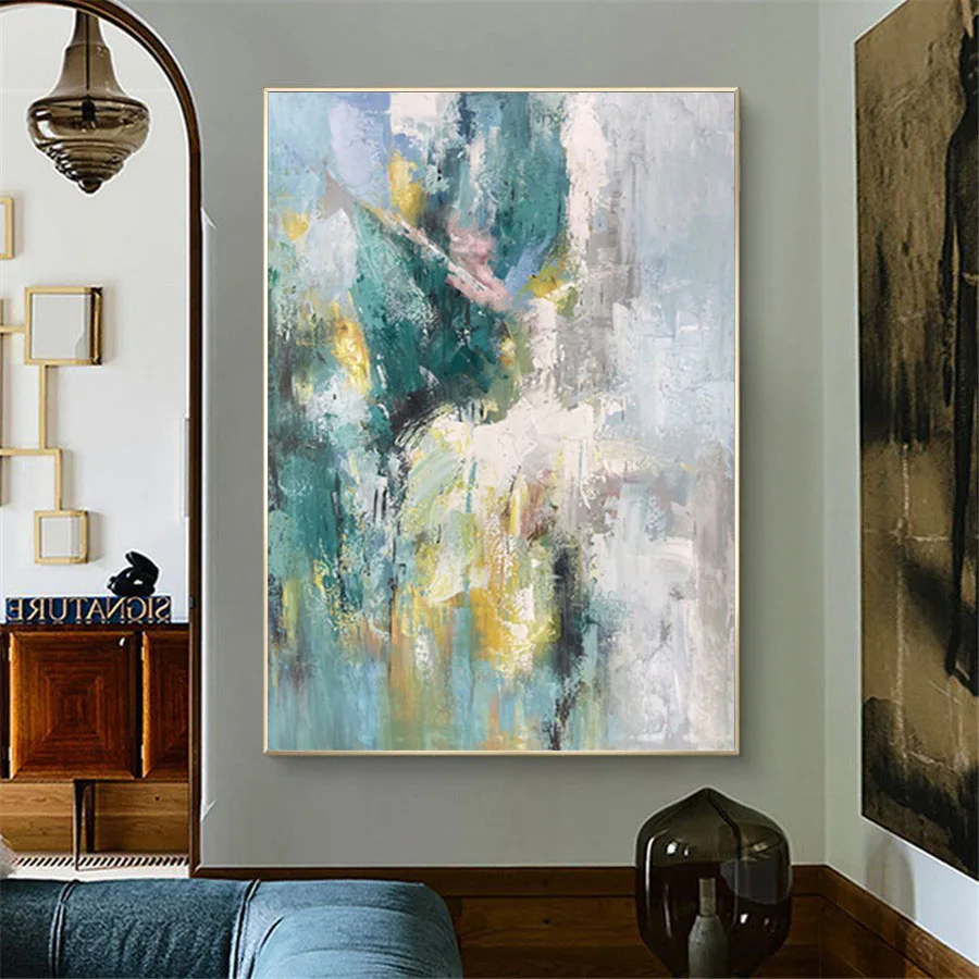 

Warm Ballet Fairy Poster 100% Hand-Painted Modern Abstract Oil Canvas Painting Wall Art Hundred Towers Home Decoration Painting