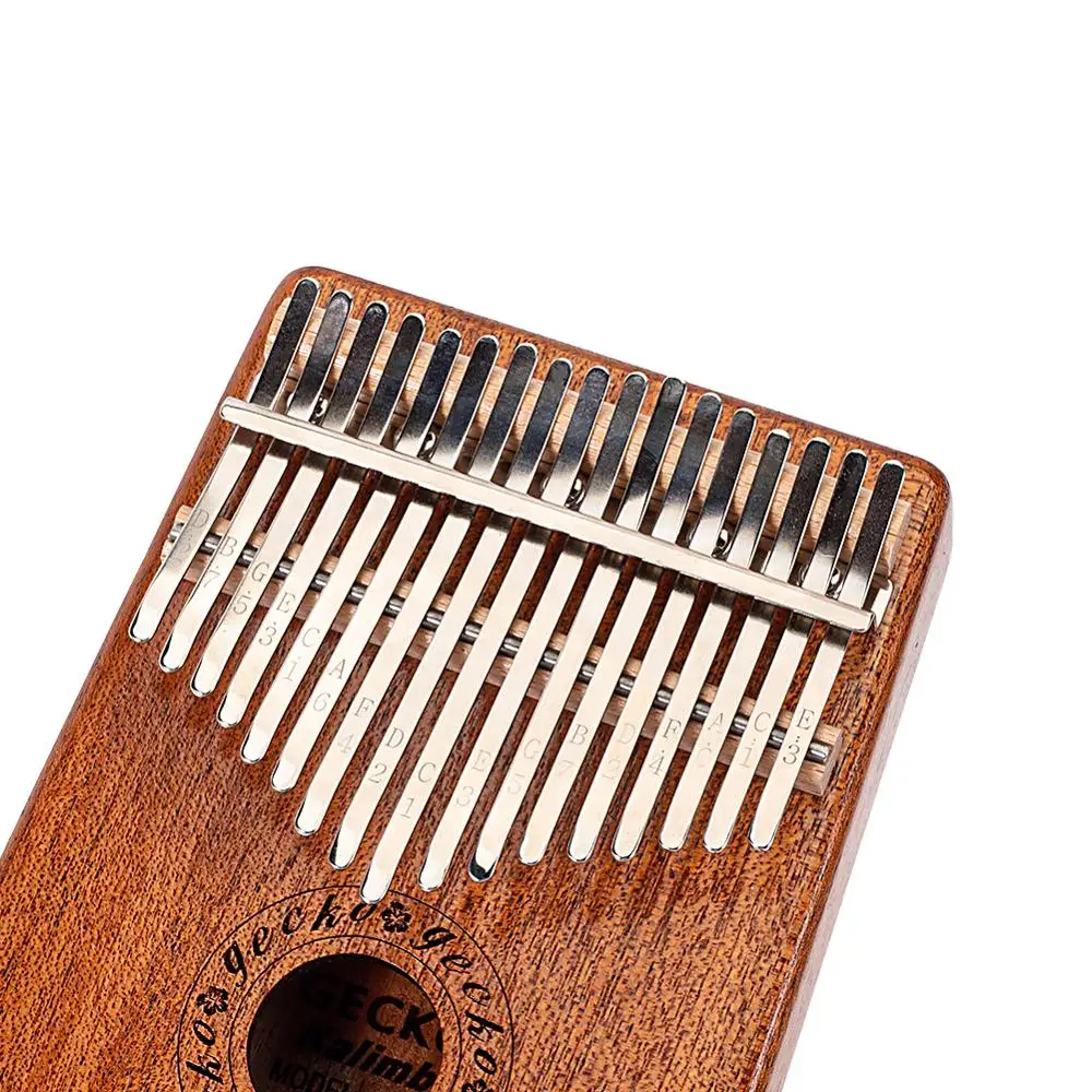 Piano de Madeira Instrumento com Acessórios de Presente Gecko Chave Kalimba Dedo Polegar Mbira Keyborad Mini Presente Natal 17 - Image 5