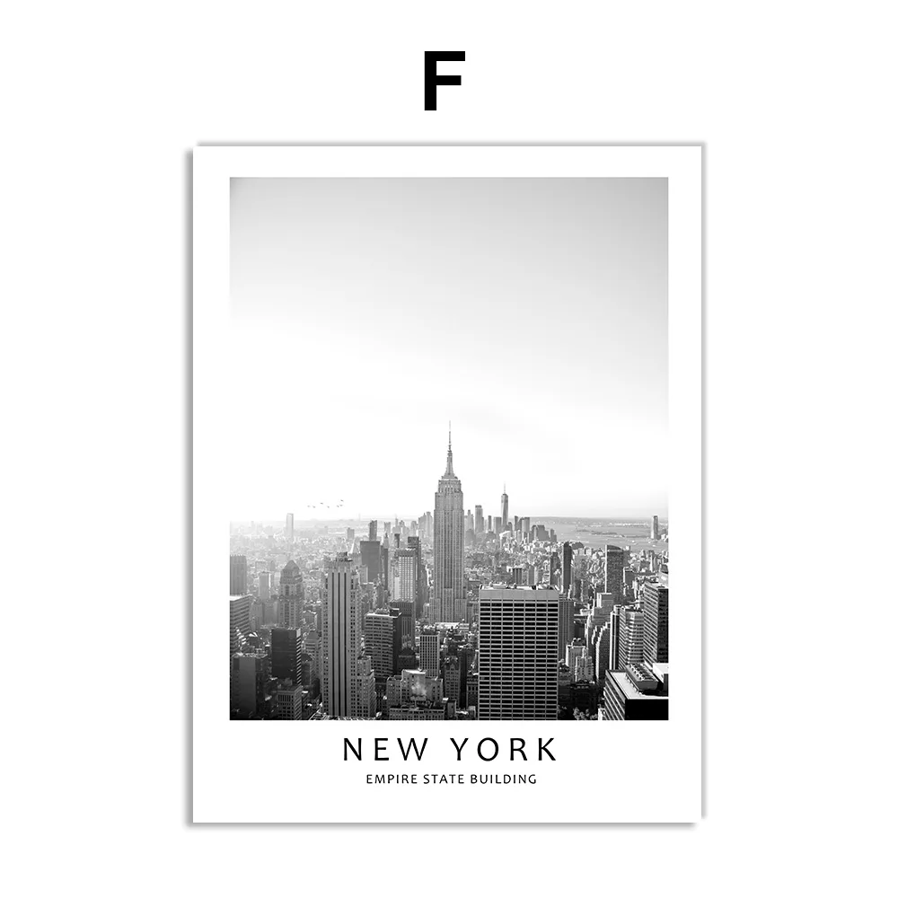 Paris-Tower-London-Big-Ben-Rome-Colosseum-New-York-Posters-And-Prints-Nordic-Canvas-Painting-Wall (9)