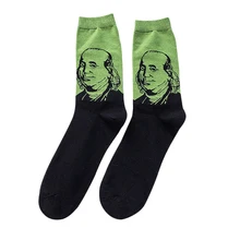 Повседневные мужские Носки с рисунком, хлопковые дышащие чулки, обувь для спорта на открытом воздухе, велосипедные беговые аксессуары для спортивной одежды