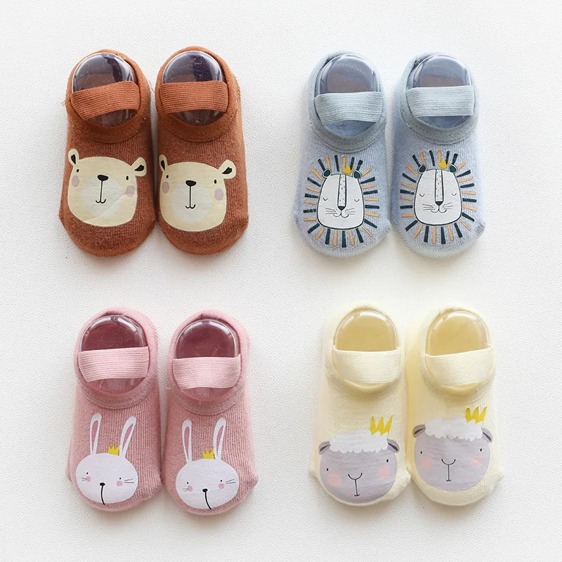 Pasgeboren Baby Dier Non-Slip Sokken Jongens Meisjes Baby Katoenen Leuke Sokken Kinderen Antislip Cartoon Floor Sokken kleding Accessoires