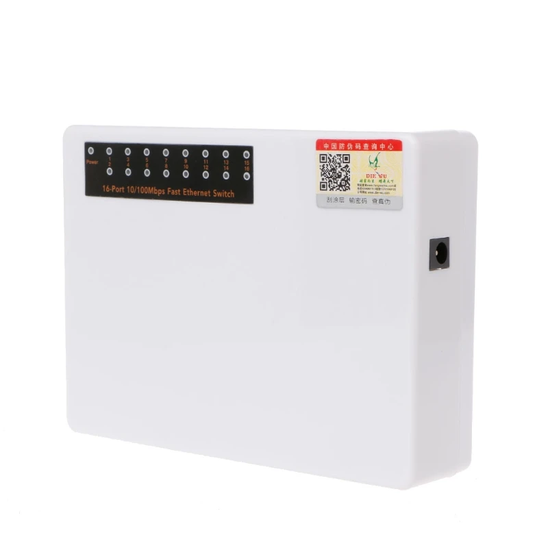 Мини 16-Порты и разъёмы 10/100 Мбит/с Fast LAN Ethernet сетевой коммутатор gigabit хаб настольное адаптер