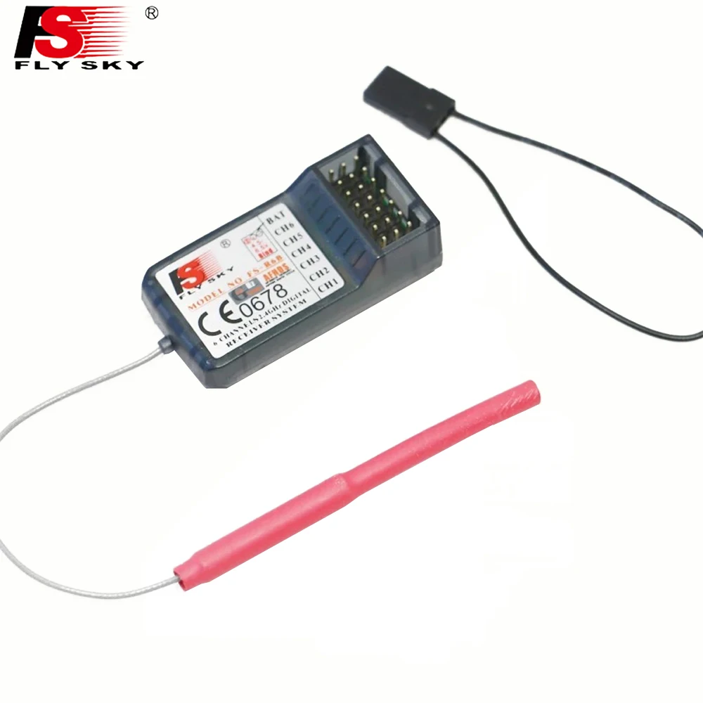 

1pcs FlySky FS-R6B 2.4Ghz 6CH RC AFHDS FS R6B Receiver for i6/i10/T6/CT6B/FlySky-TH9x Transmitter