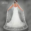 Elegant Wedding Accessories Appliques Tulle Long Cathedral Wedding Veils Lace Edge 1T Bridal Veils 3 Meters Veu De Noiva Longo ► Photo 2/5