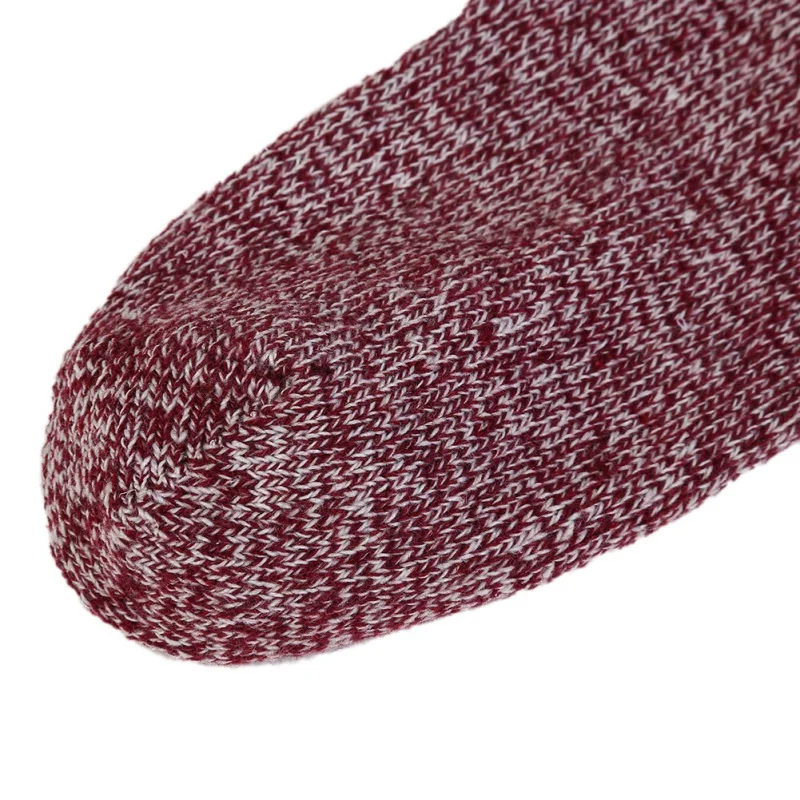 Зимние теплые толстые вязаные носки Модные осенние Однотонные эластичные носки утолщенные женские носки Harajuku