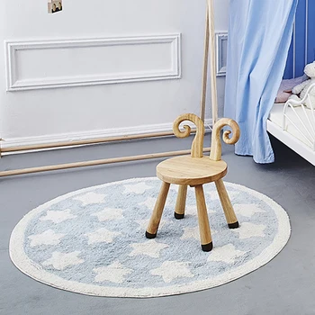 

Baby Kids Crawling Activity Rug Baby Activity Gym Developing Mat Toddler Star Room Velvet Carpet Decoration