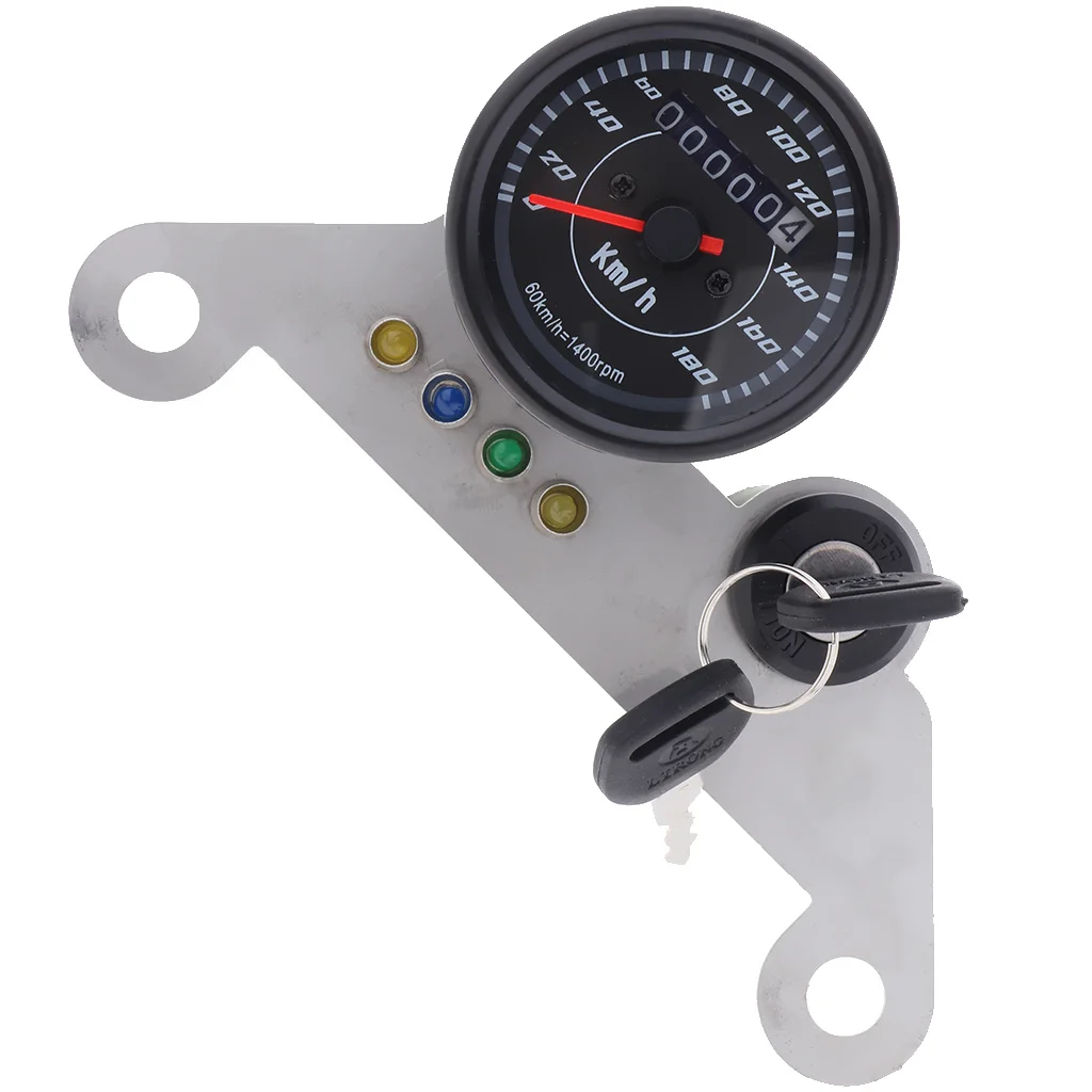 Motorcycle LED Digital Odometer Speedometer Tachometer Gauge Turn 