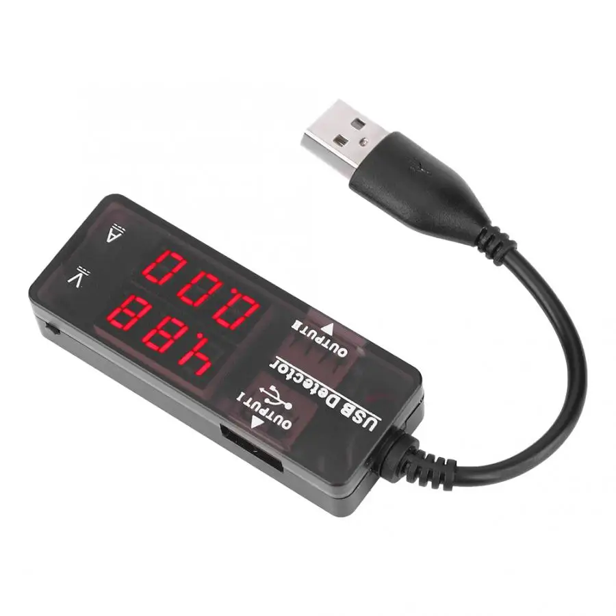 YB26VA двойной Дисплей USB Вольтметр Амперметр Voltahe измеритель тока, для батареи Ёмкость тестер