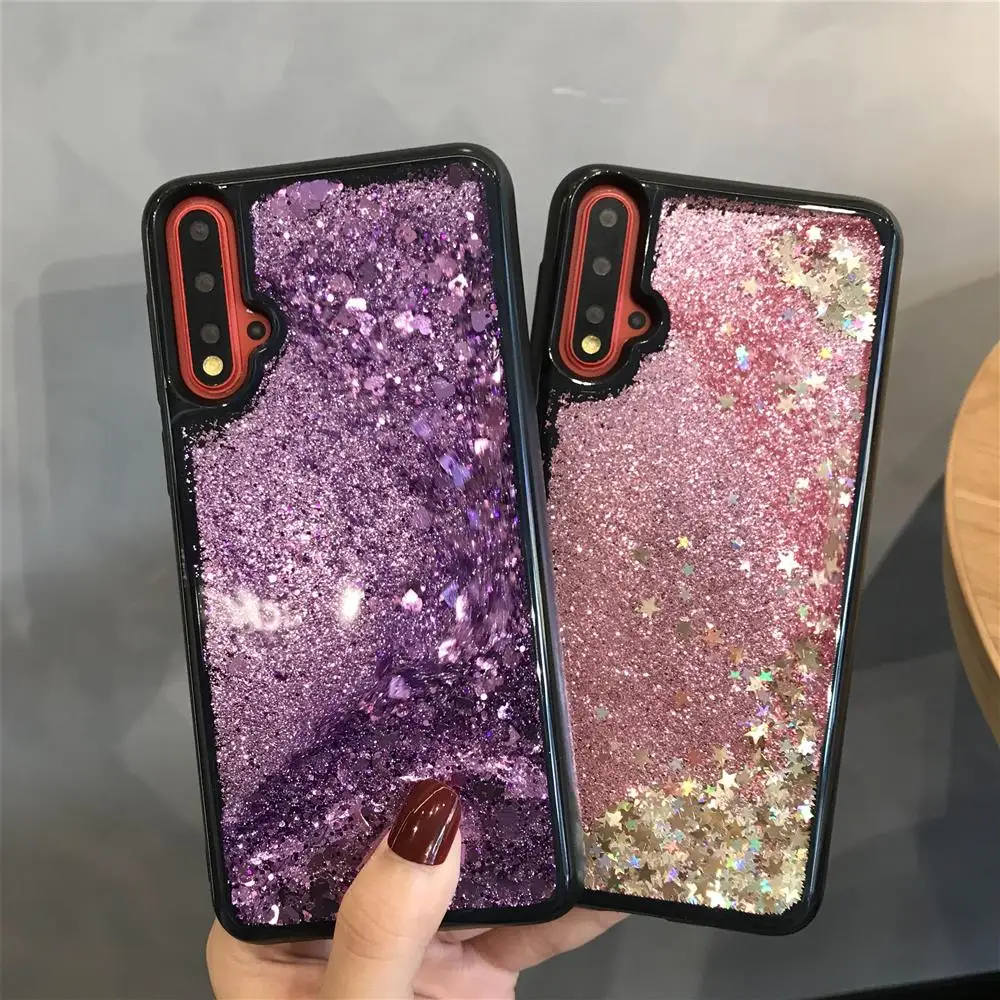 Black TPU Silicone Bumper Dynamic Liquid Quicksand Case For XiaoMi RedMi K20 Note 7 6 5 Plus 4X 7A 6A 5A 4A 3S Cover Phone |
