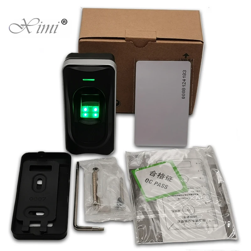 Biometric Fingerprint Reader FR1200 IP65 Waterproof RS485 Fingerprint Reader Access Control Slave Fingerprint Reader