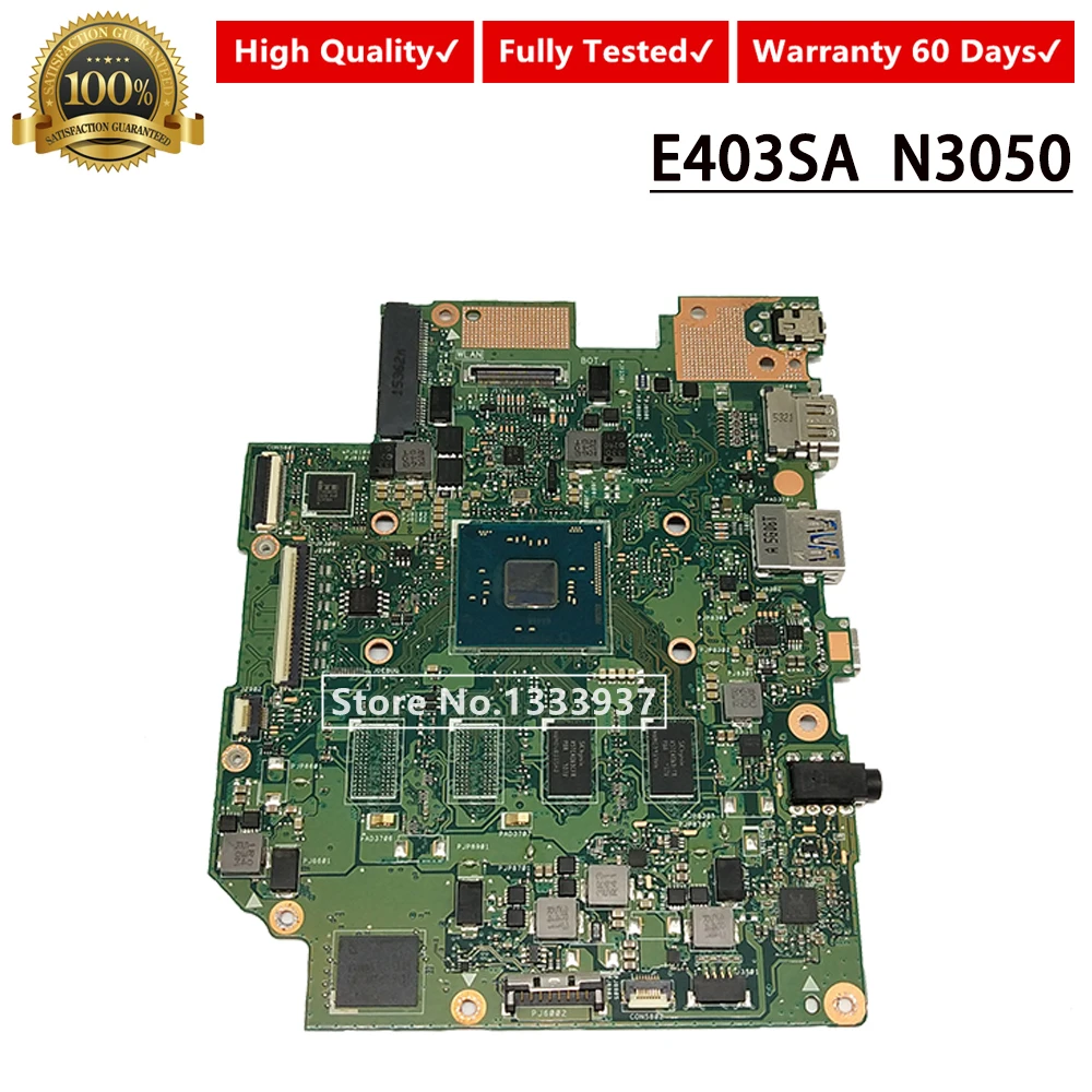 Материнская плата E403SA для ноутбука ASUS E403S материнская 2 1 N3700 SR29H карта | Компьютеры