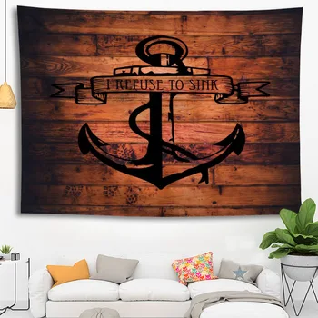 

Hot Sale Custom High Quality Wood And Anchor Wall Hanging HD Landscape 3D Printing Digital Printing Home Decoration Tapestry