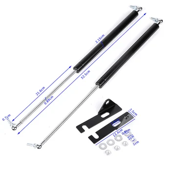 

Car Hood Lift Strut Bars Exterior Front Piston Rod Support Shock Metal 2010~2014 Replacement