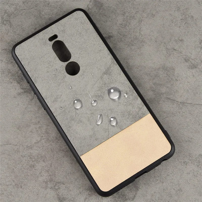 

for Meizu Meilan Note 8 Phone Case For Meizu X8 Bi-color SPlicing PU Leather Coated PC+TPU Hybrid Case For Meizu Note8