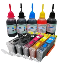 PGI-550 CLI-551 многоразового и 5x50 мл набор чернил для Canon Pixma iP7250 MG5450 MG5550 iX6850 MX725 MX925 MG5650 MG6650 принтер