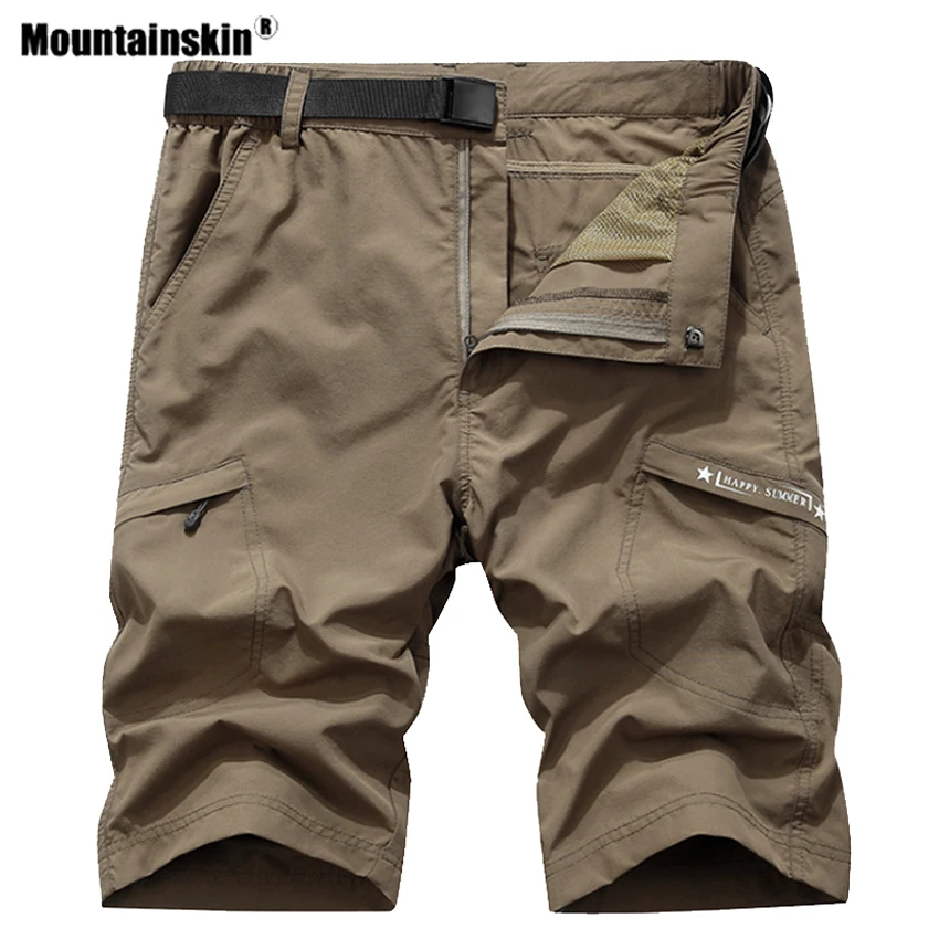 Mountainskin мужские летние быстросохнущие походные шорты для спорта на открытом воздухе дышащие треккинговые Кемпинг Рыбалка бег мужские брюки VA603