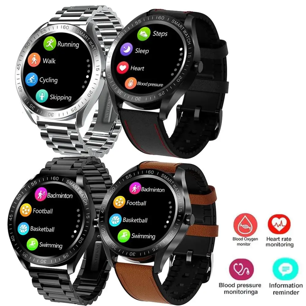 

Men Smart Watch Smartwatch Fitness Tracker Heart Rate Monitor Steps Count Messages Call Reminder for Cell Phones