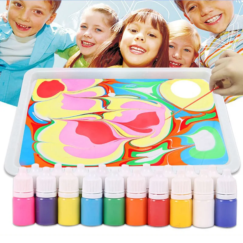 

Hydrographics Water Transfer Marbling Painting Set Painting on Water Drawing Tools Kit VJ-Drop