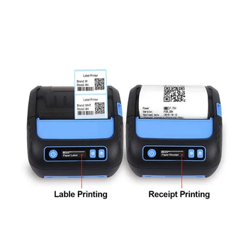 

Thermal Printer 3 inch Receipt/Label 2 in 1 POS Printer 80mm Bluetooth Android/iOS/Windows for Small Business ESC/POS Printer