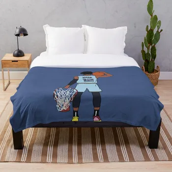 

Ja Morant And The Rim Throw Blanket Soft Sherpa Blanket Bed Sheet Single Knee Blanket Office Nap Blanket