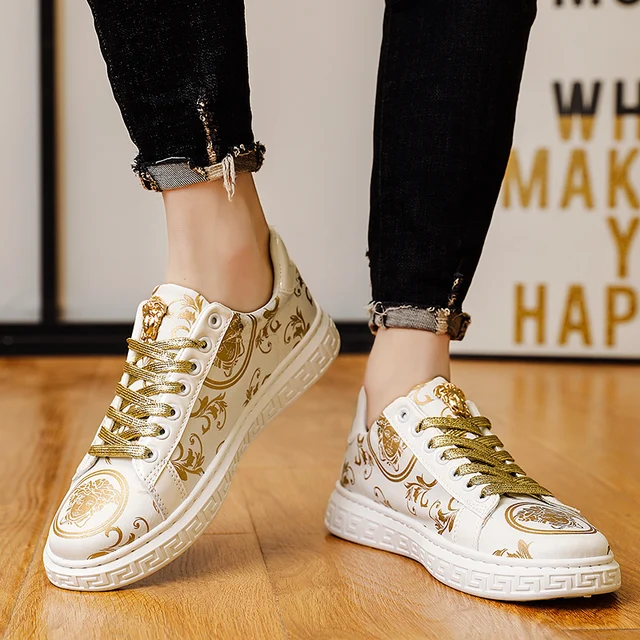 Greg High Top Golden Chunky Sneakers - Image 6