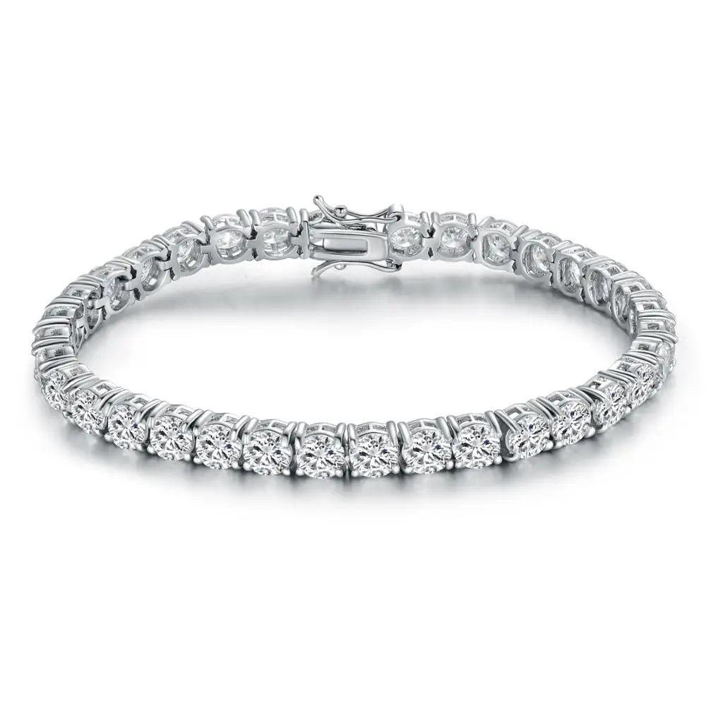 Оптовая продажа браслет Прямая поставка 18 К покрытый белым золотом ювелирное