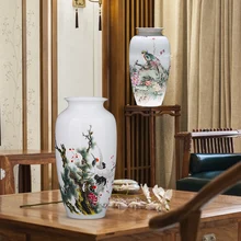 Цзиндэчжэнь керамика лучший антиквариат ваза украшения китайский стиль тонкая шина полный богатства традиционное ремесло ручной работы 2 модели