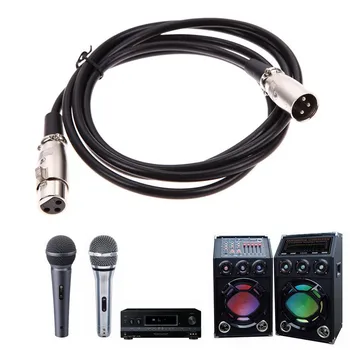 

Male to Female XLR Cable M/F Audio Cable For Microphone Mixer 1m 1.8m 3m 5m 6m 10m