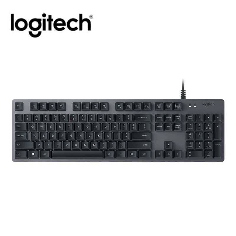 

Logitech K840 Keyboard 104 Keys USB Wired Romer-G Ergonomic Mechanical K840 Keyboard Professional Gaming Keyboards for PUBG LOL