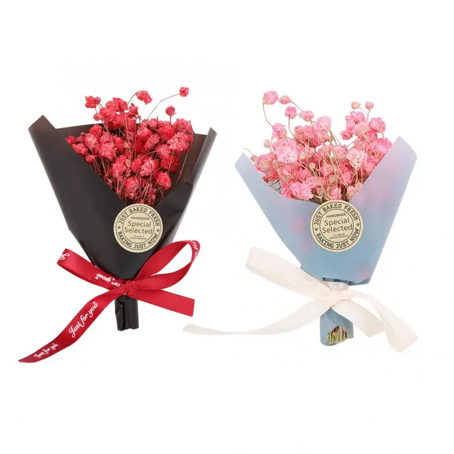 

Natural Dried Flower Mini Bouquet Flowers Wedding Decoration Photo Props Artificial Flowers Wedding Home Party Decoration Flower