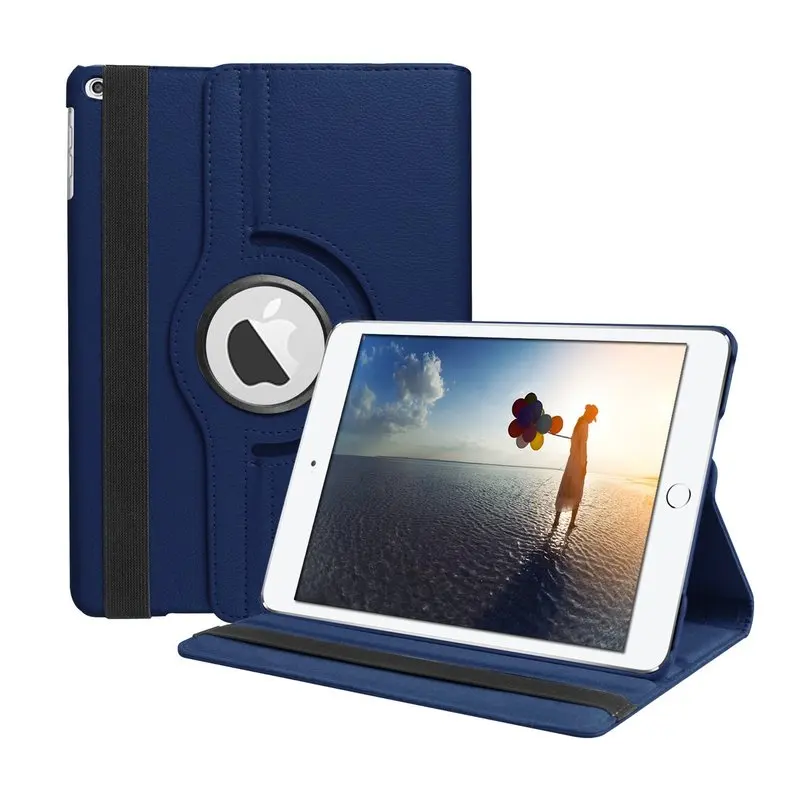 Кожаный чехол-книжка с поворотом на 360 градусов для нового IPad 9 7 2017 2018 5th 6th