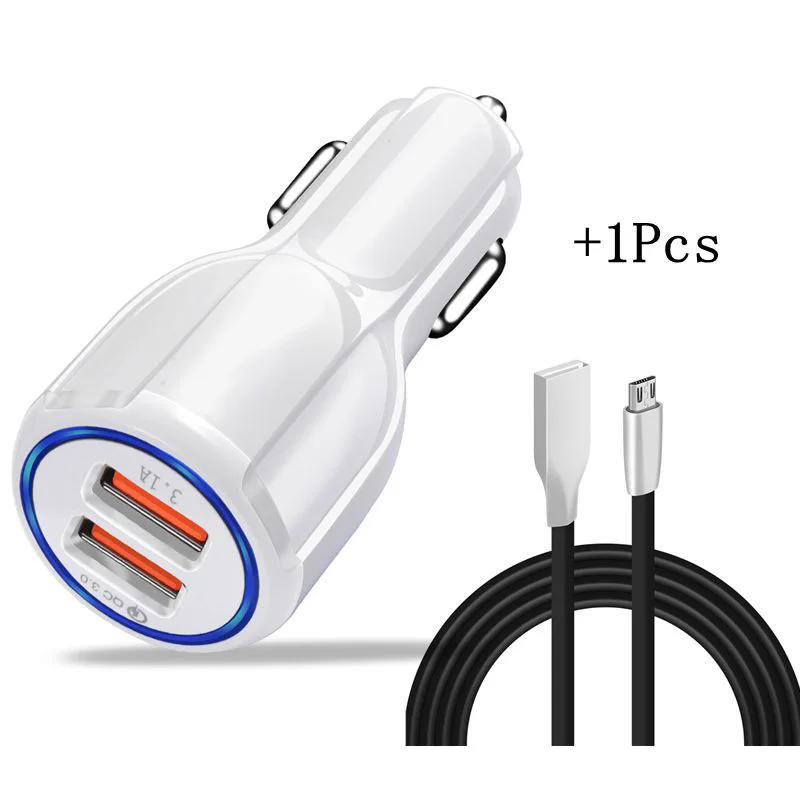 白车充+黑安卓线