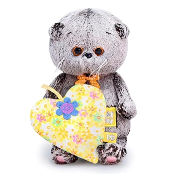 

Soft toy "Basik BABY with a yellow heart", 20 cm