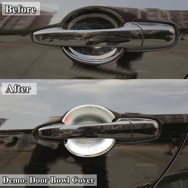 Крышка ручки двери и чаша для Mazda хромированная крышка дверных чашек Стайлинг