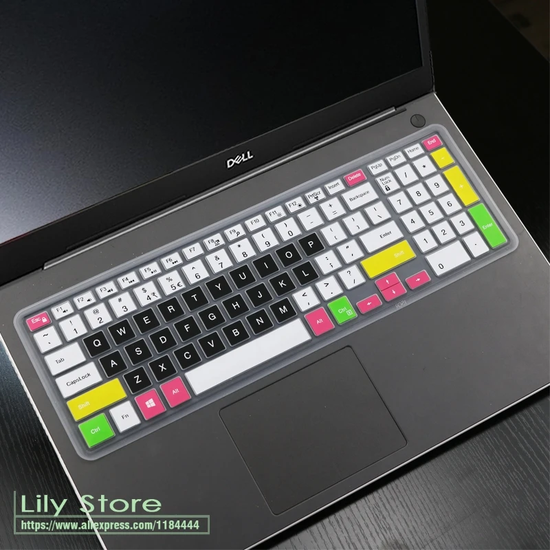 candyblack laptop Keyboard Cover Protector Skin for dell Inspiron 15 3000 3580 3583 3584 3585 3582 3590 G3 3573 3576 3578 3579 15.6 inch - Цвет: candyblack