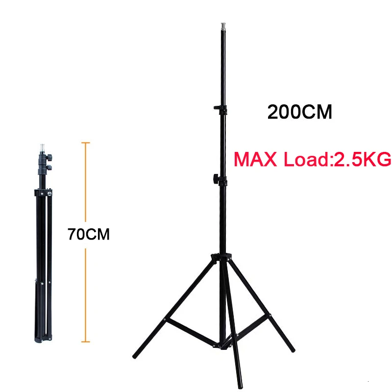 MAX 200 CM BAODELI штатив для камеры Statief держатель Lightstand мобильный Dslr Штатив для телефона Фотостудия софтбокс фоновое освещение sony X3000 - Цвет: MAX 200 CM