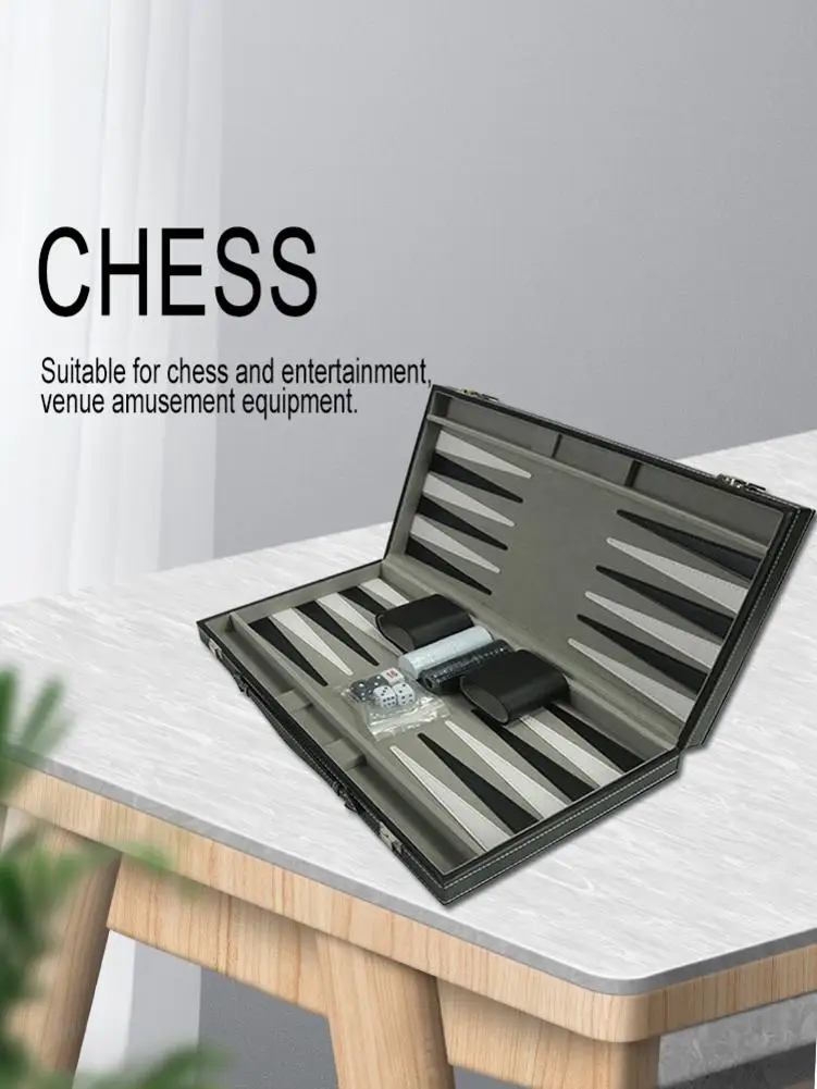 Портативная кожаная шахматная доска из полиуретана, портативная шахматная доска, настольная игра-головоломка, настольная игра, шахматная коробка