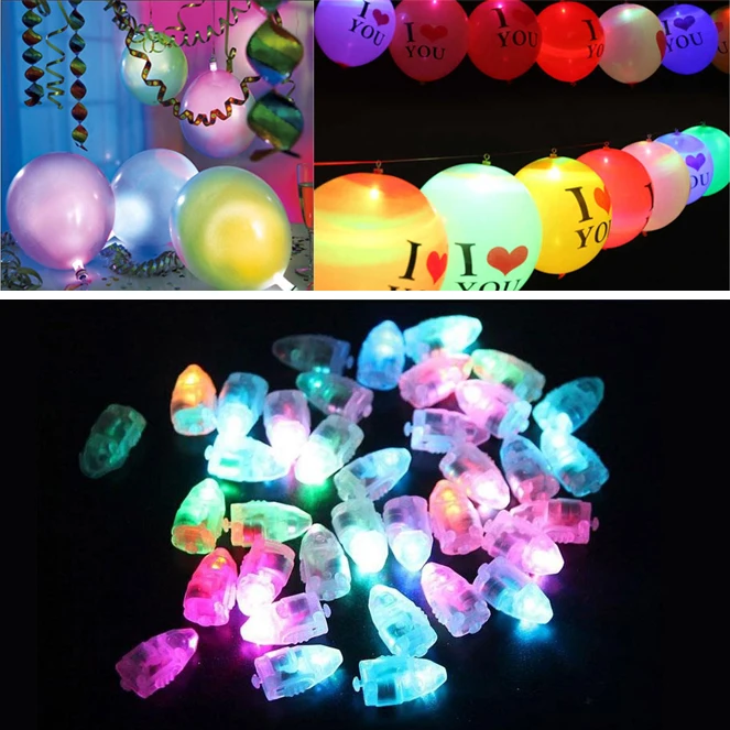 Creative 50PCS/Pack For Party Wedding Festivals Balloon LED Luminous Glowing