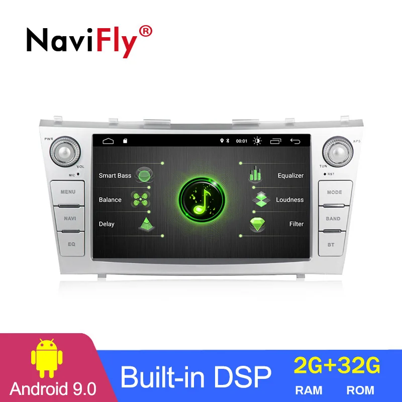

Navifly Autogps 9 inch DSP Android 9 Car multimedia radio player for Toyota Camry 2007 2008 2009 2010 2011