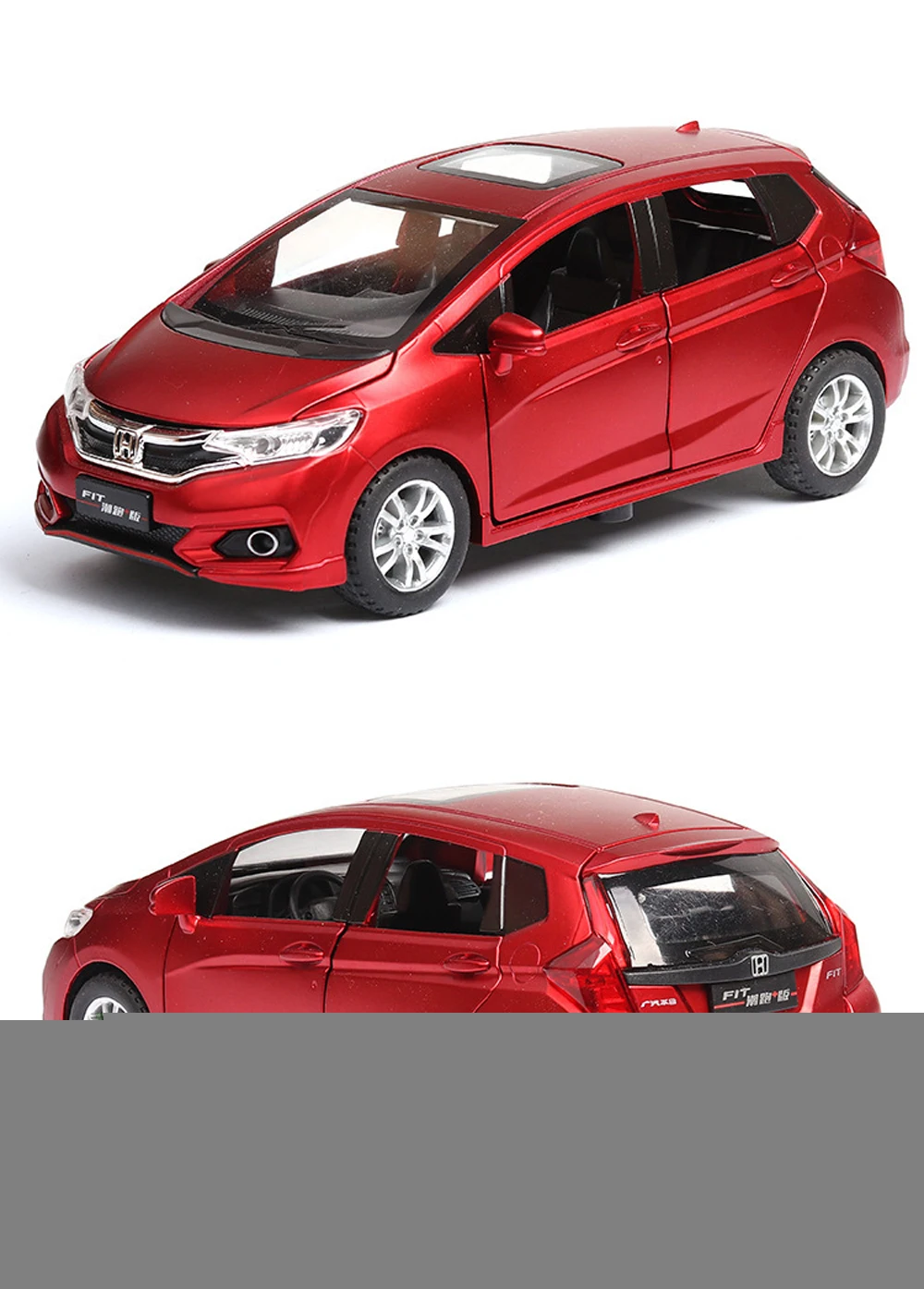 1:32 Honda Fit Автомобильная музыкальная с подсветкой машина литые игрушечные машинки горячее колесо модель автомобиля металлический корпус двери может открыть игрушку